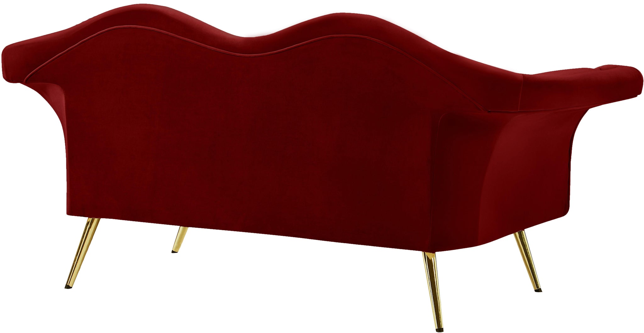 Lips Red Velvet Loveseat - Furnish 4 Less 98 (NY)*