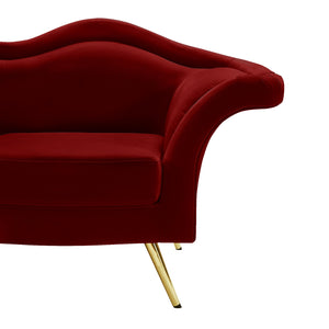 Lips Red Velvet Loveseat - Furnish 4 Less 98 (NY)*