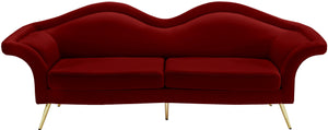 Lips Red Velvet Sofa - Furnish 4 Less 98 (NY)*