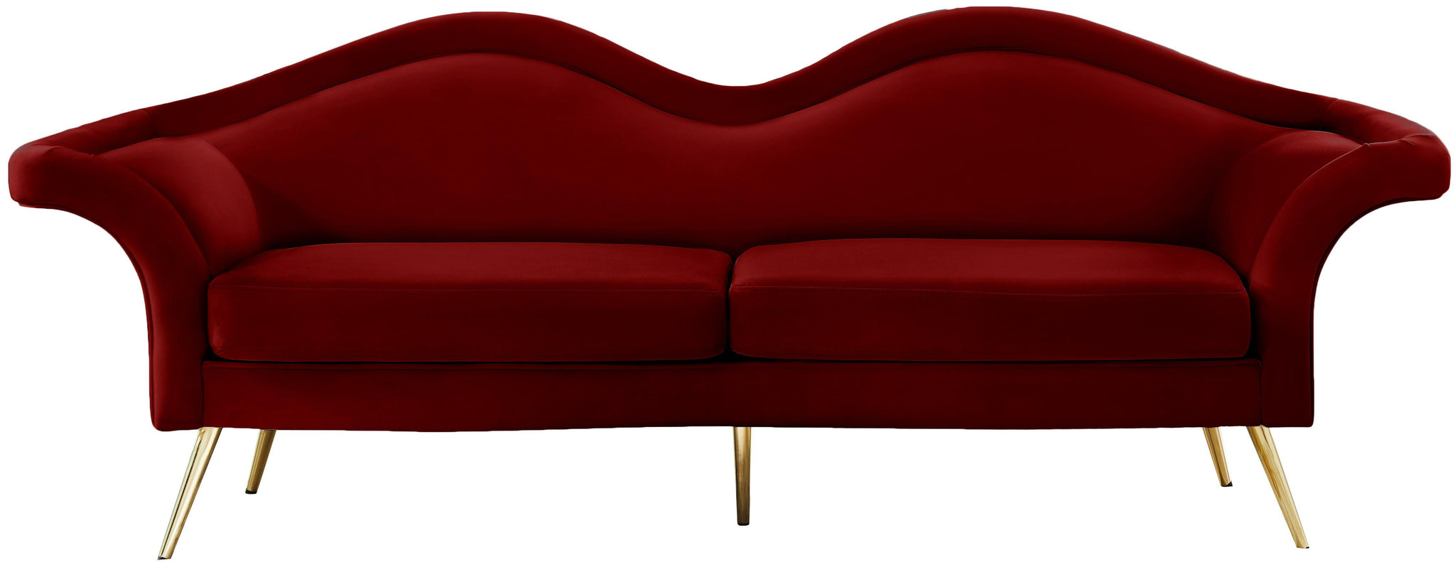 Lips Red Velvet Sofa - Furnish 4 Less 98 (NY)*