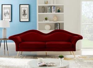 Lips Red Velvet Sofa - Furnish 4 Less 98 (NY)*