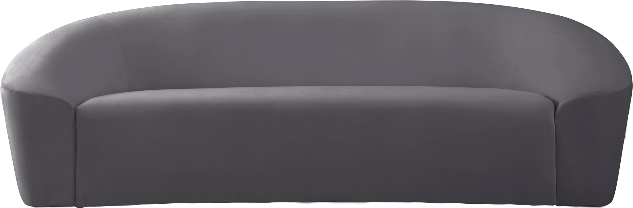 Riley Grey Velvet Sofa - Furnish 4 Less 98 (NY)*