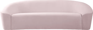 Riley Pink Velvet Sofa - Furnish 4 Less 98 (NY)*