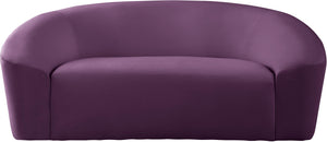 Riley Purple Velvet Loveseat