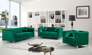 Isabelle Green Velvet Sofa - Furnish 4 Less 98 (NY)*