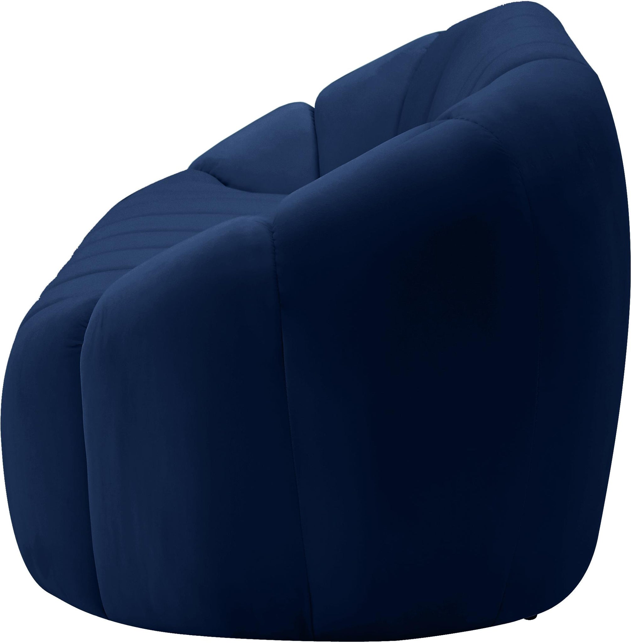 Elijah Navy Velvet Loveseat - Furnish 4 Less 98 (NY)*