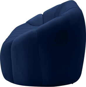 Elijah Navy Velvet Loveseat - Furnish 4 Less 98 (NY)*