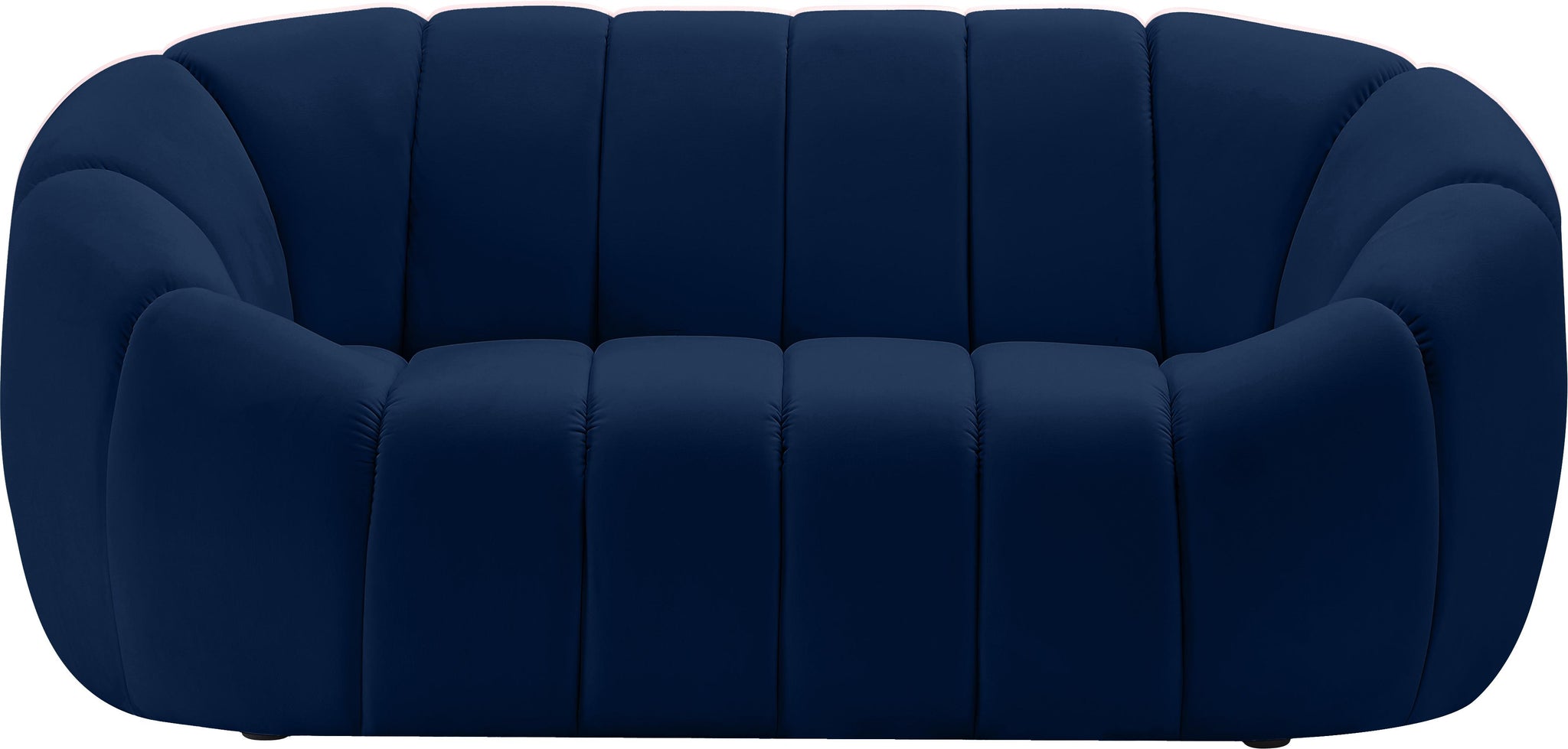 Elijah Navy Velvet Loveseat - Furnish 4 Less 98 (NY)*