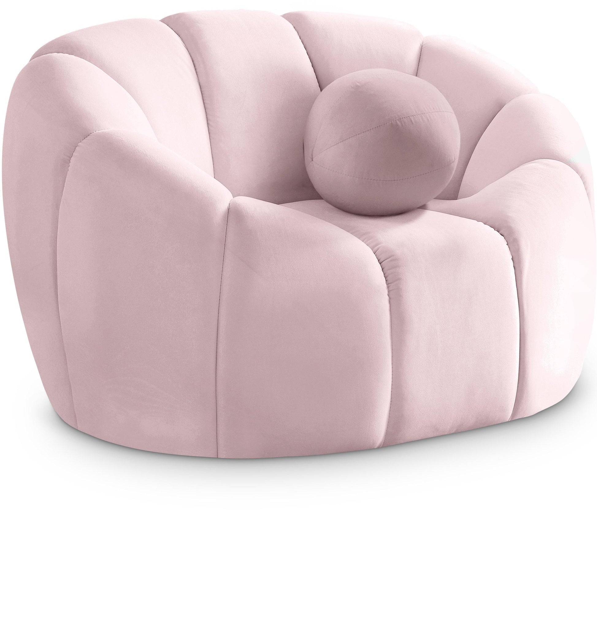 Elijah Pink Velvet Chair image