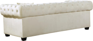 Bowery Cream Velvet Sofa - Furnish 4 Less 98 (NY)*