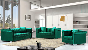 Kayla Green Velvet Sofa - Furnish 4 Less 98 (NY)*