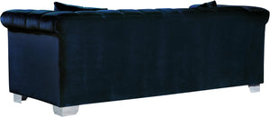 Kayla Navy Velvet Loveseat - Furnish 4 Less 98 (NY)*