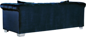 Kayla Navy Velvet Sofa - Furnish 4 Less 98 (NY)*