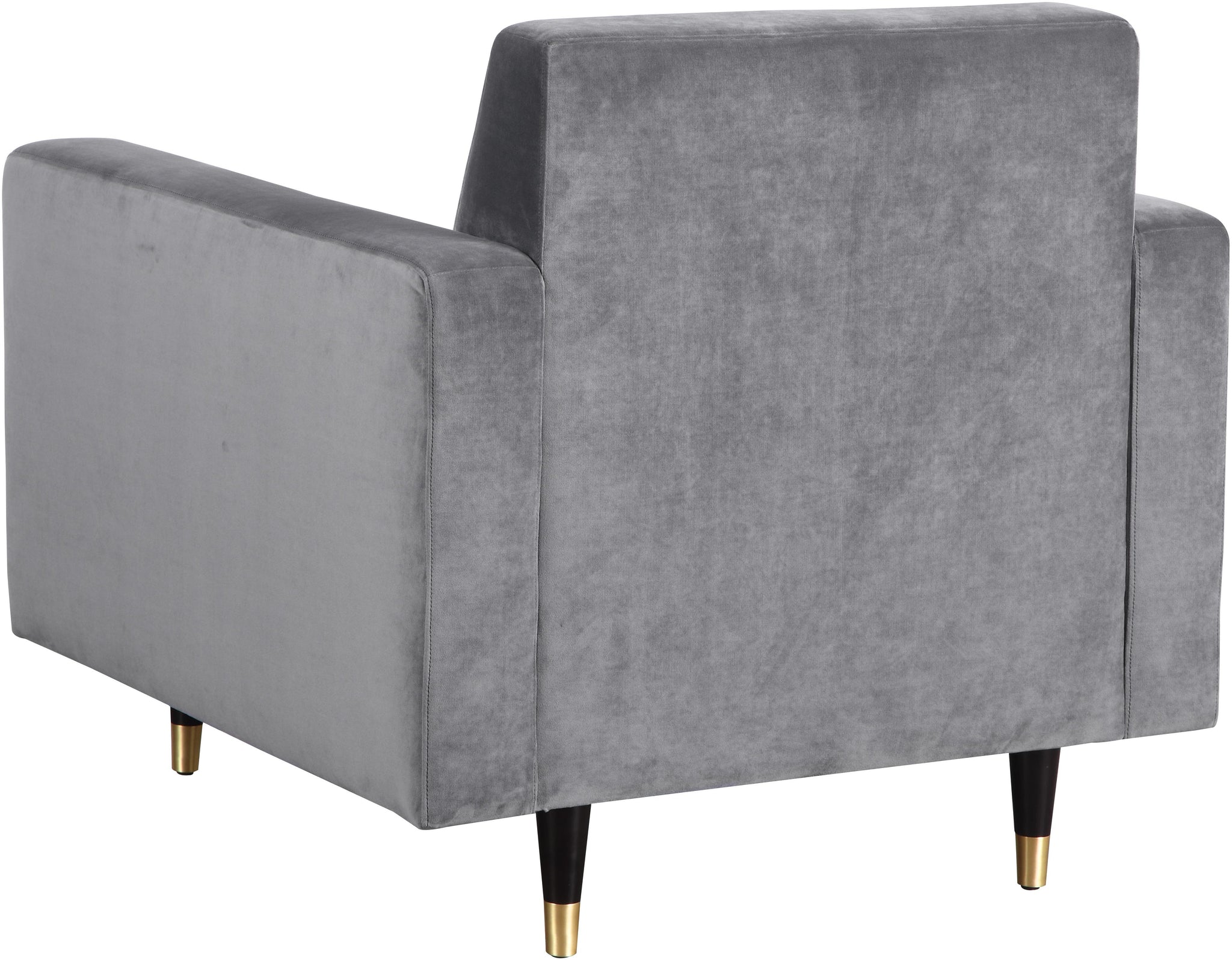 Lola Grey Velvet Chair - Furnish 4 Less 98 (NY)*