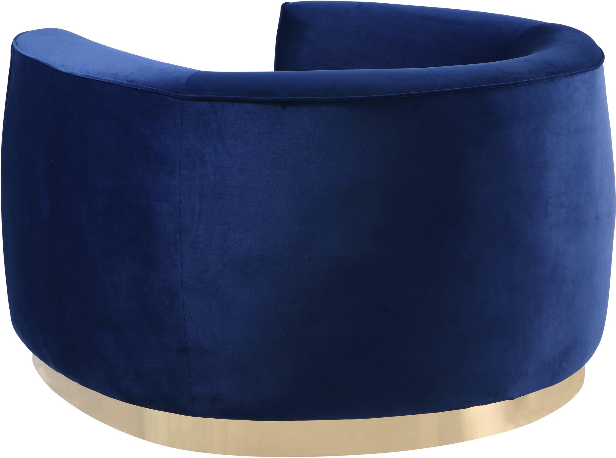 Julian Navy Velvet Chair - Furnish 4 Less 98 (NY)*