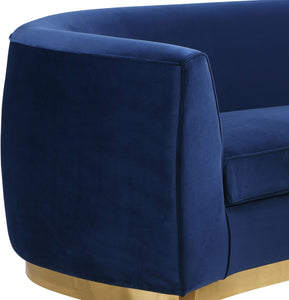 Julian Navy Velvet Chair - Furnish 4 Less 98 (NY)*