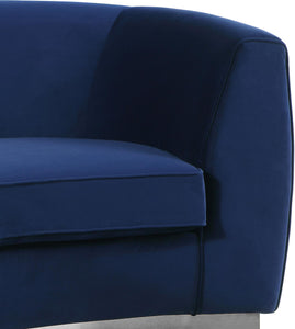 Julian Navy Velvet Chair - Furnish 4 Less 98 (NY)*