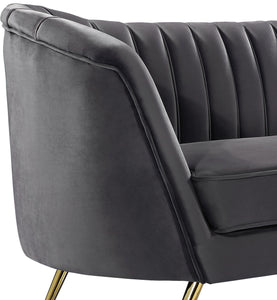 Margo Grey Velvet Sofa - Furnish 4 Less 98 (NY)*