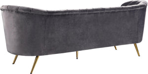 Margo Grey Velvet Sofa - Furnish 4 Less 98 (NY)*