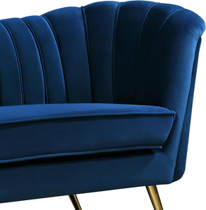 Margo Navy Velvet Sofa