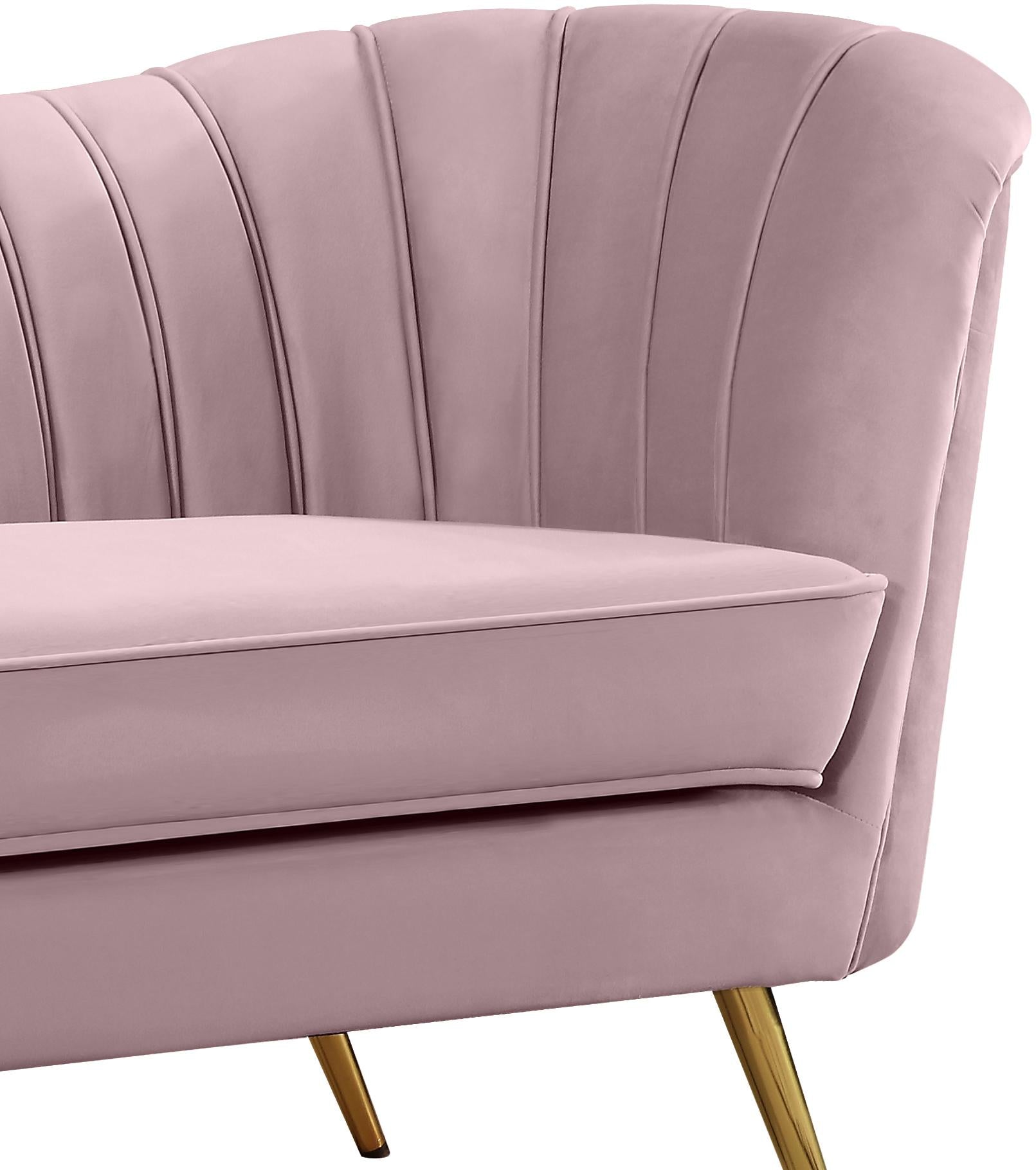 Margo Pink Velvet Chair - Furnish 4 Less 98 (NY)*