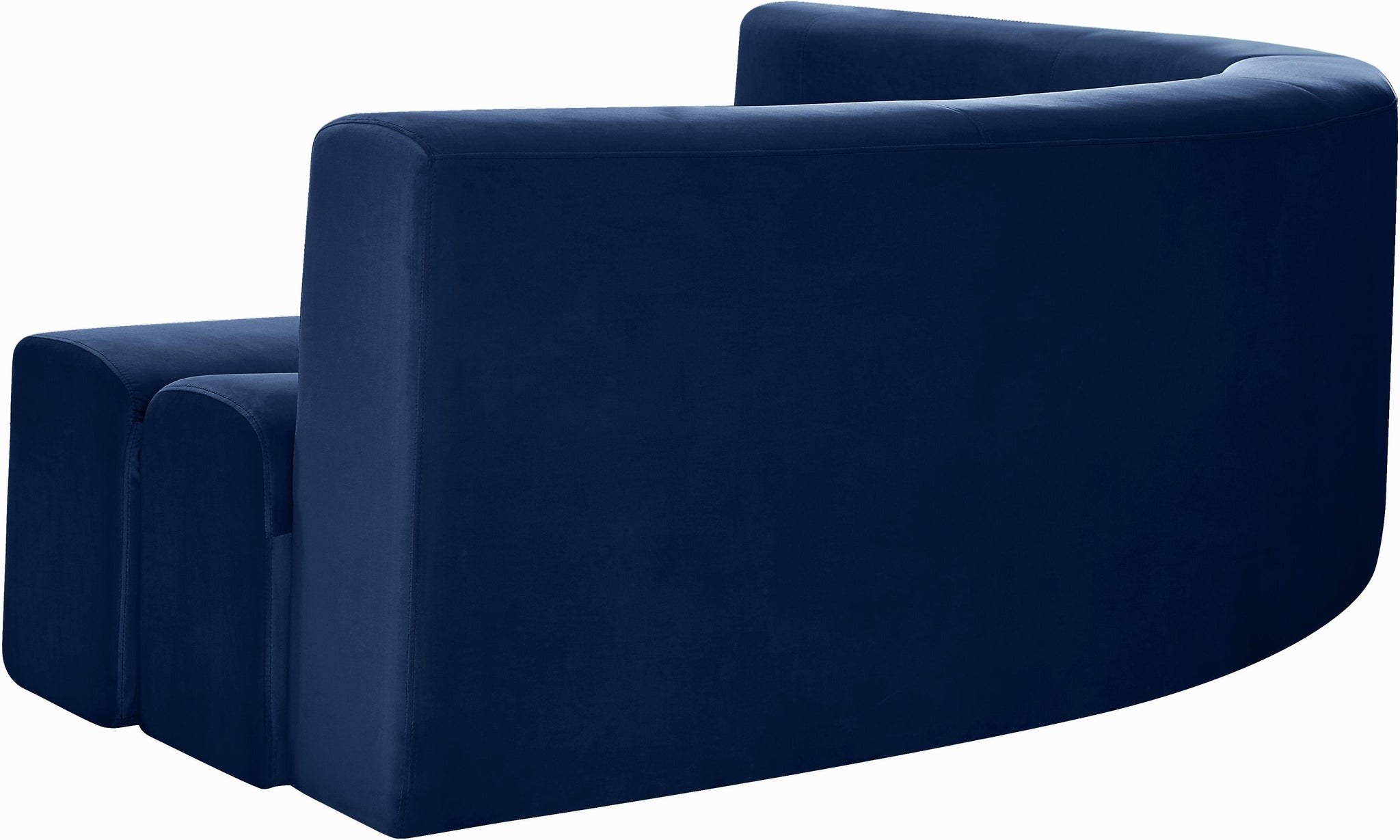 Curl Navy Velvet 2pc. Sectional - Furnish 4 Less 98 (NY)*