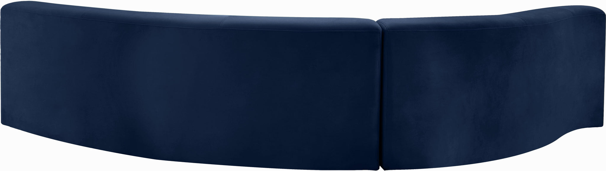 Curl Navy Velvet 2pc. Sectional - Furnish 4 Less 98 (NY)*