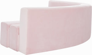 Curl Pink Velvet 2pc. Sectional