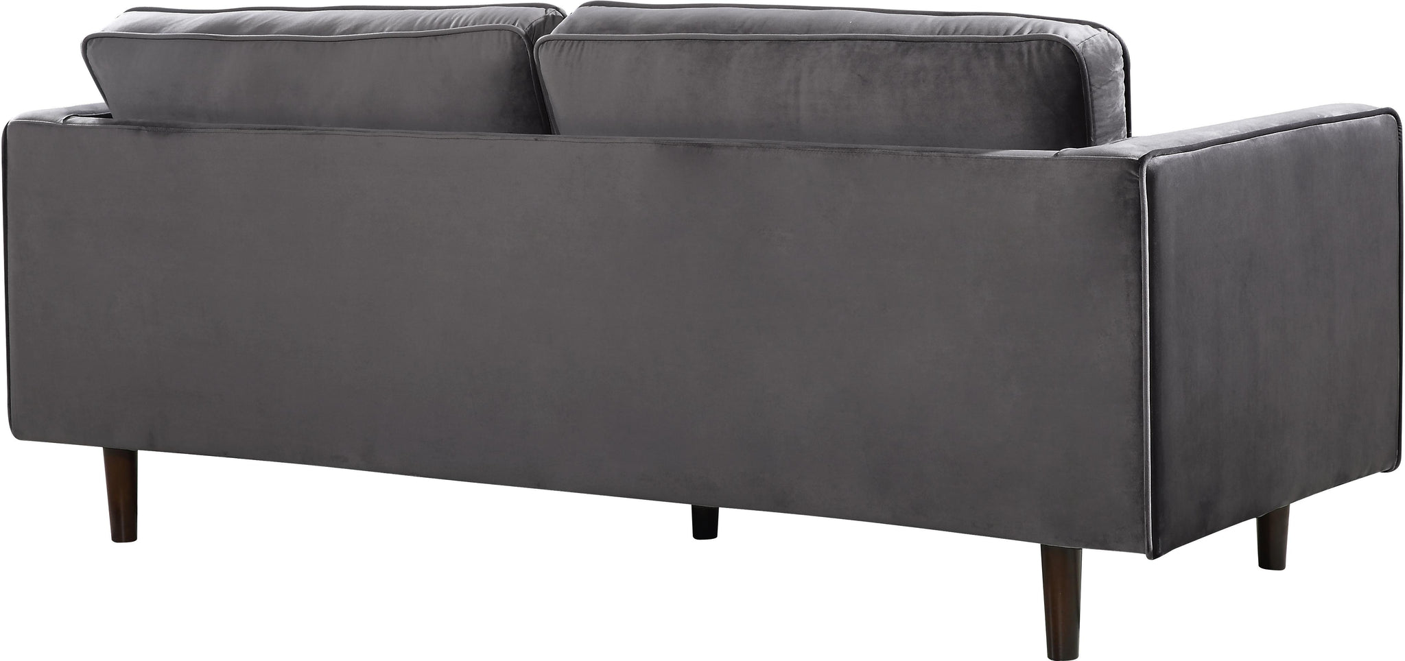 Emily Grey Velvet Loveseat - Furnish 4 Less 98 (NY)*