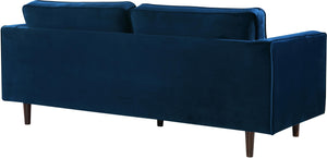 Emily Navy Velvet Loveseat - Furnish 4 Less 98 (NY)*