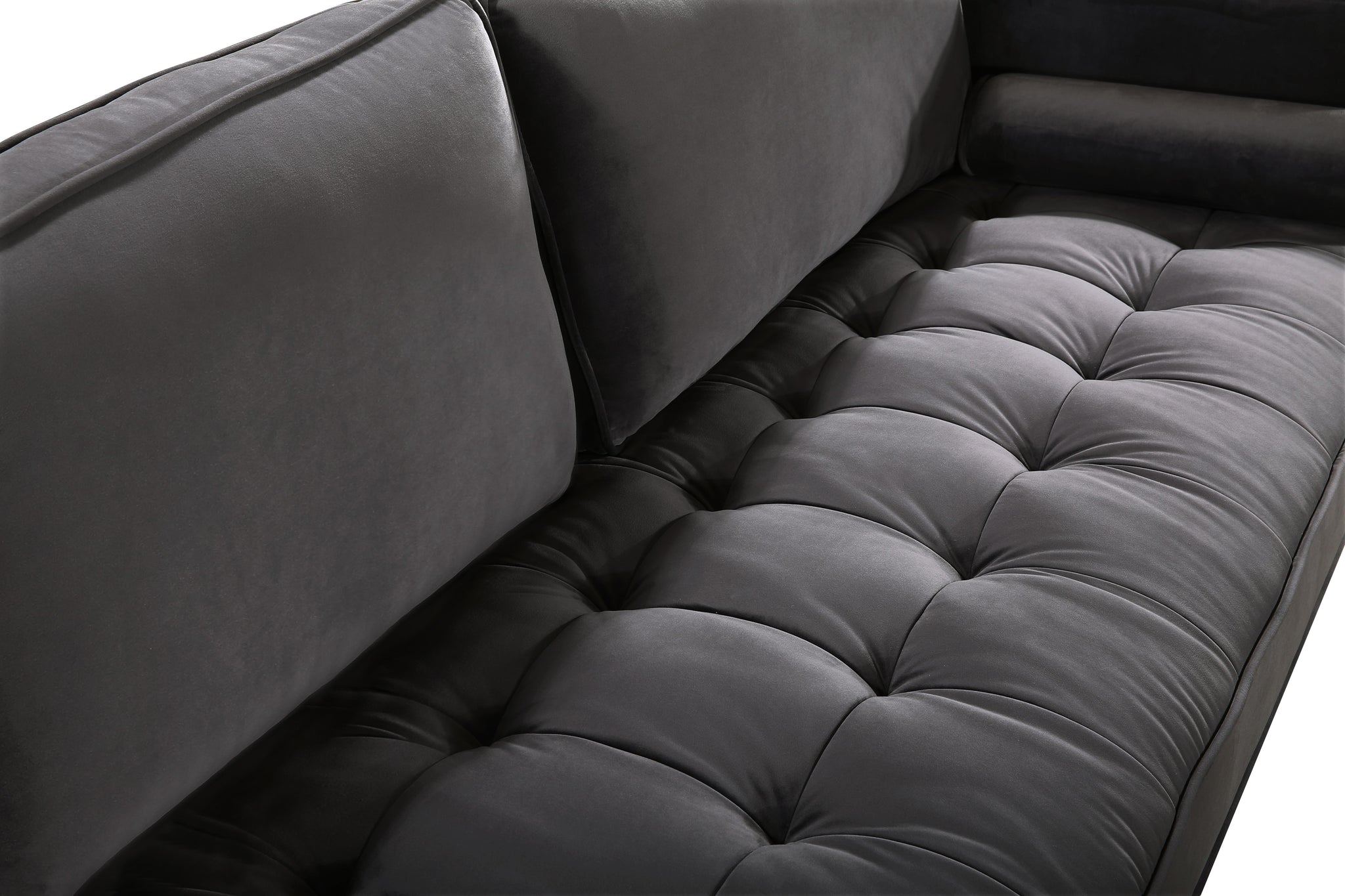 Emily Grey Velvet Sofa - Furnish 4 Less 98 (NY)*