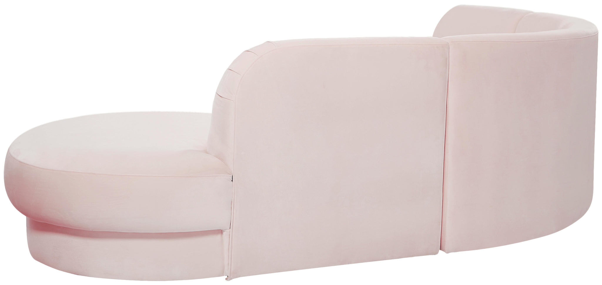 Rosa Pink Velvet 3pc. Sectional (3 Boxes) - Furnish 4 Less 98 (NY)*