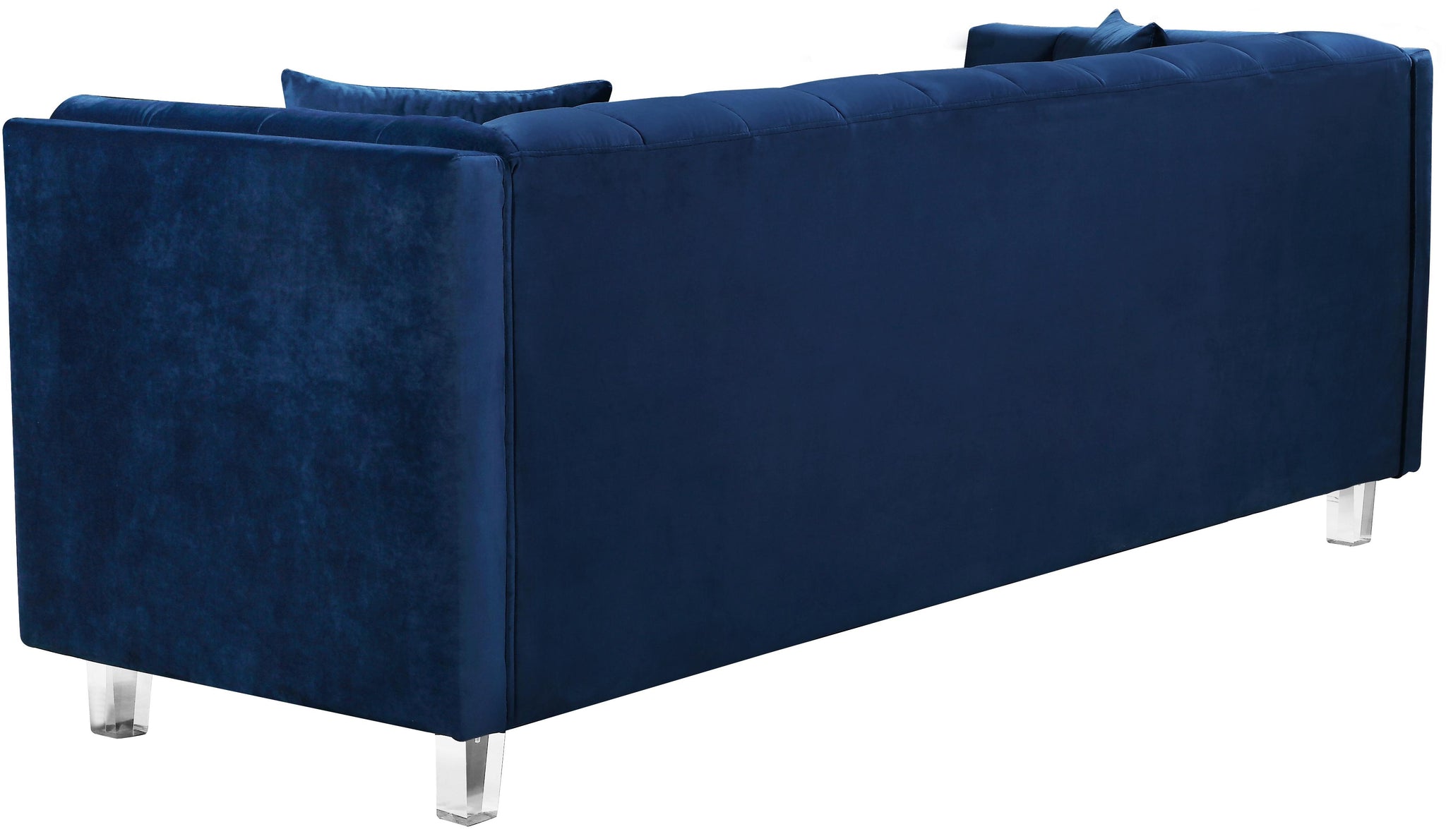 Mariel Navy Velvet Sofa - Furnish 4 Less 98 (NY)*