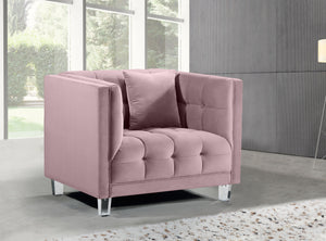 Mariel Pink Velvet Chair - Furnish 4 Less 98 (NY)*