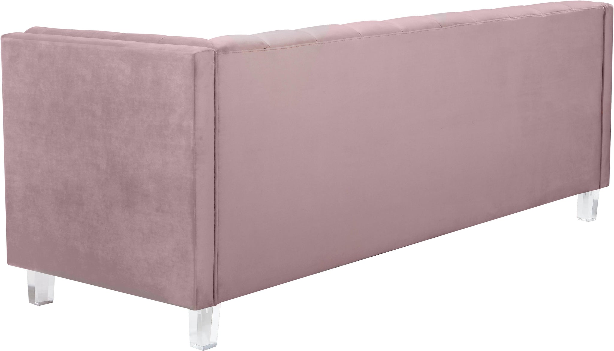 Mariel Pink Velvet Loveseat - Furnish 4 Less 98 (NY)*