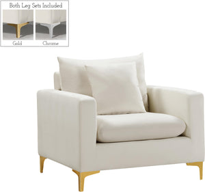 Naomi Cream Velvet Chair image