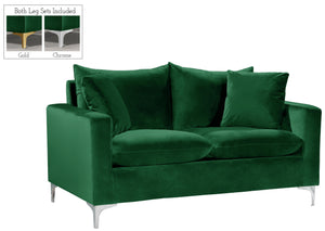 Naomi Green Velvet Loveseat - Furnish 4 Less 98 (NY)*