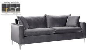 Naomi Grey Velvet Sofa - Furnish 4 Less 98 (NY)*