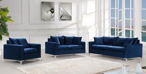 Naomi Navy Velvet Chair - Furnish 4 Less 98 (NY)*