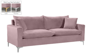 Naomi Pink Velvet Sofa - Furnish 4 Less 98 (NY)*