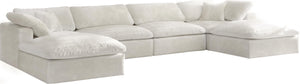 Cozy Cream Velvet Cloud Modular Sectional