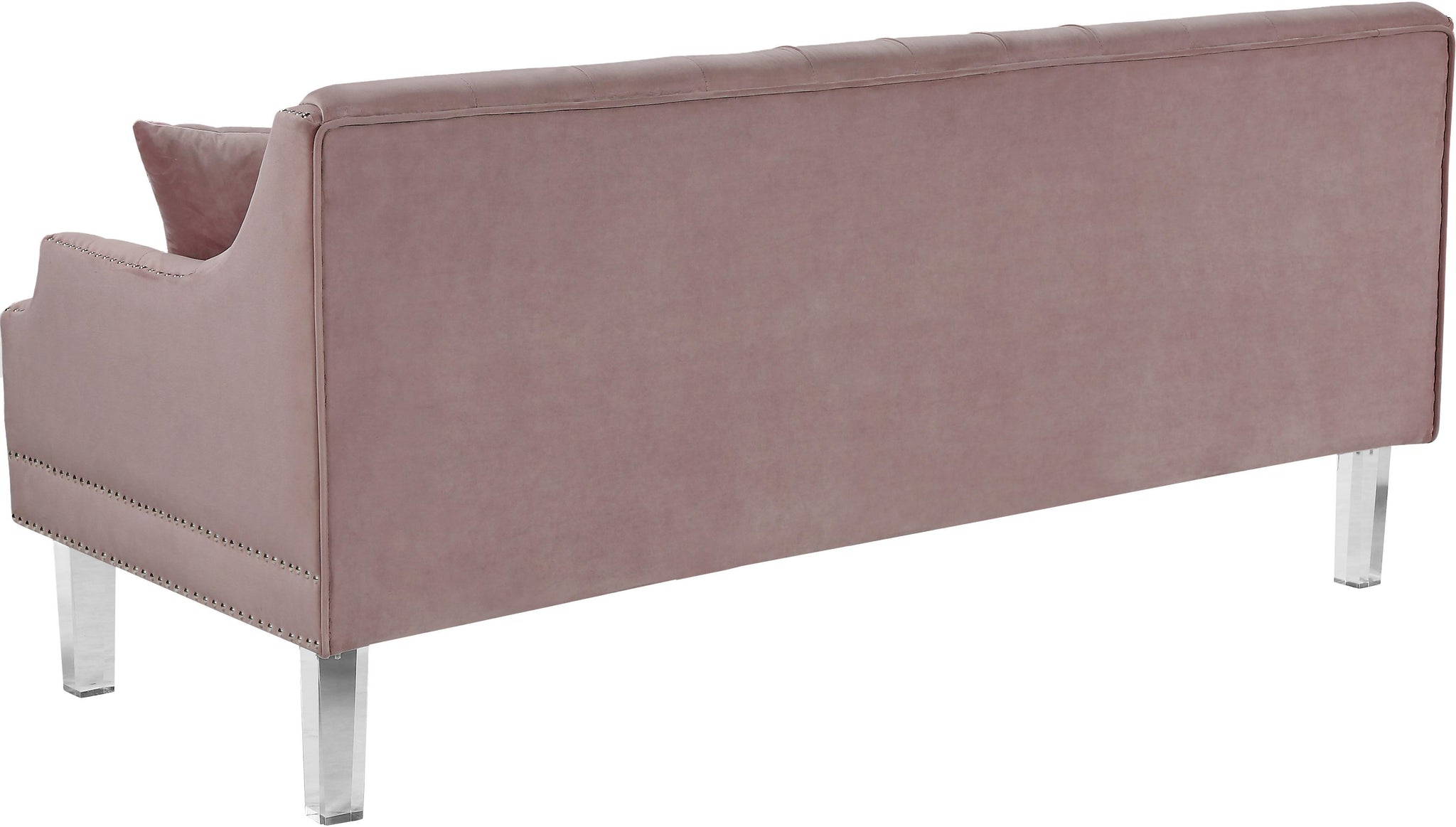 Roxy Pink Velvet Sofa - Furnish 4 Less 98 (NY)*