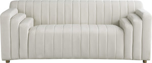 Naya Cream Velvet Loveseat - Furnish 4 Less 98 (NY)*