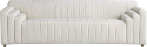 Naya Cream Velvet Sofa - Furnish 4 Less 98 (NY)*