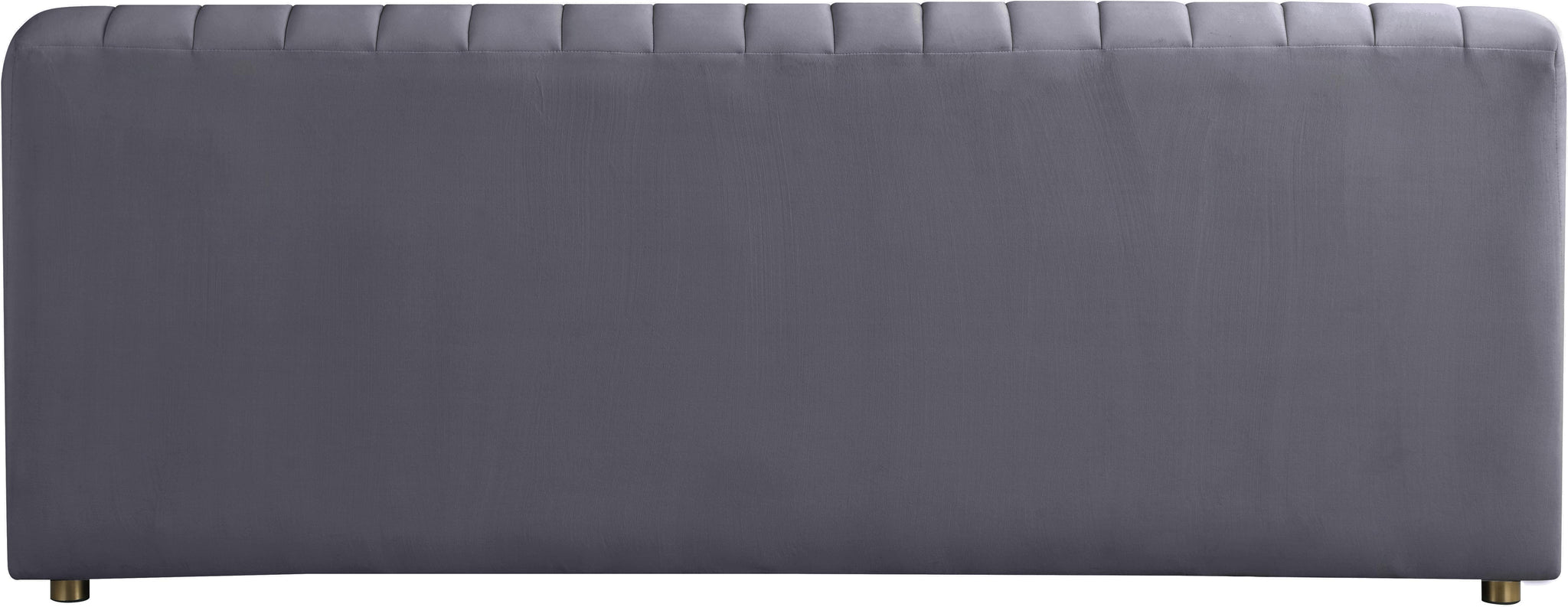 Naya Grey Velvet Loveseat - Furnish 4 Less 98 (NY)*