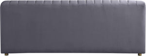 Naya Grey Velvet Loveseat - Furnish 4 Less 98 (NY)*