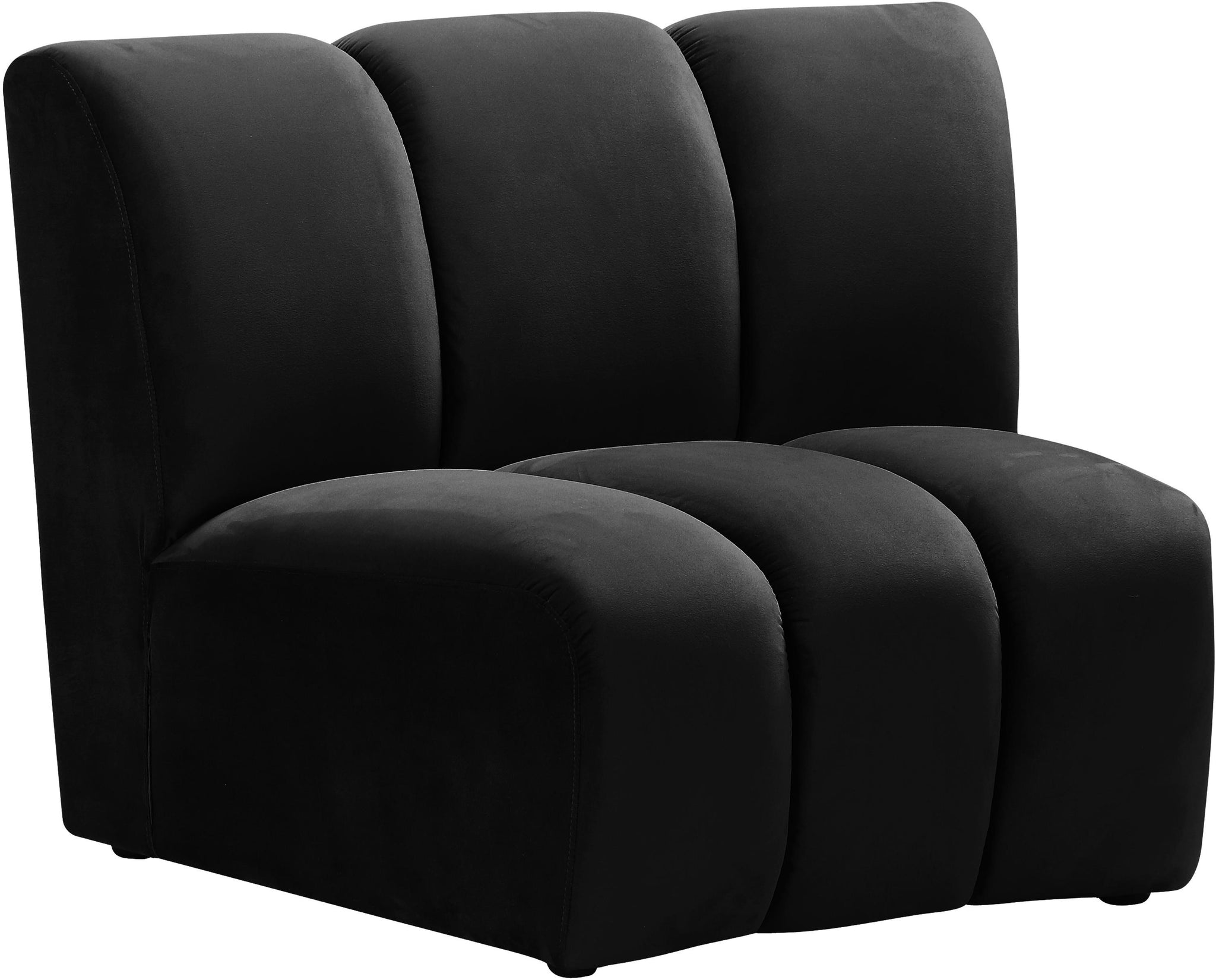 Infinity Black Velvet Modular Chair