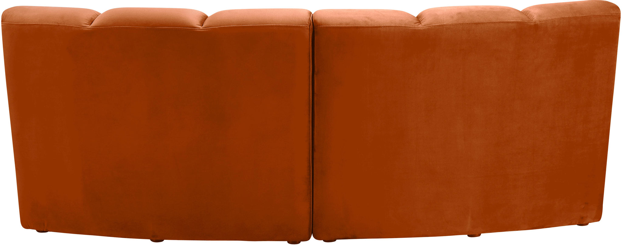 Infinity Cognac Velvet 2pc. Modular Sectional - Furnish 4 Less 98 (NY)*