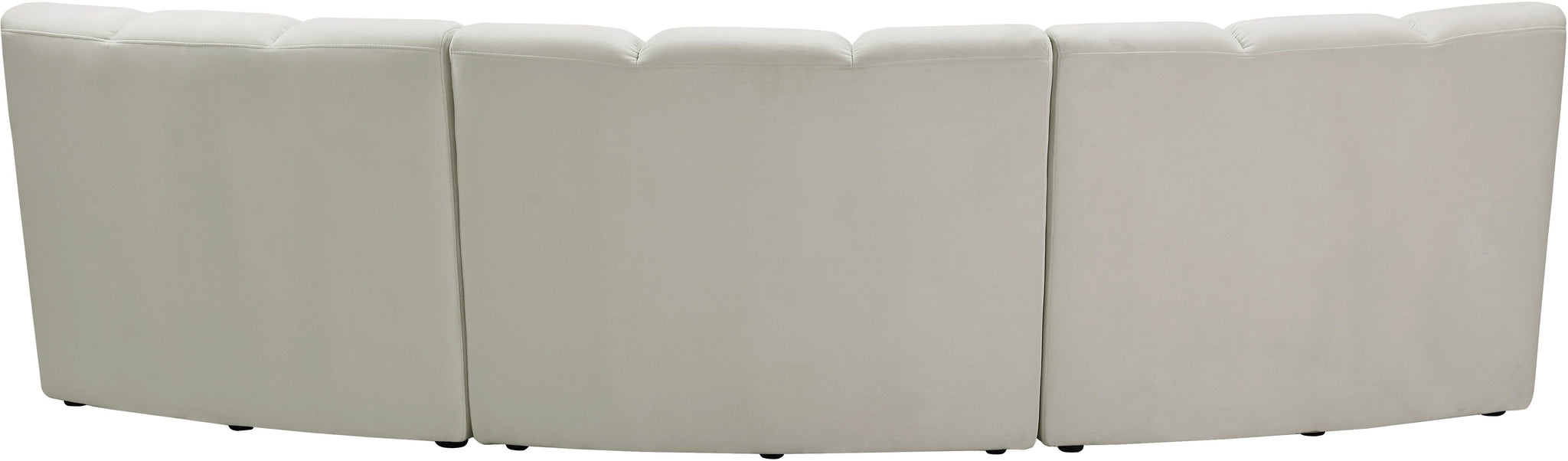 Infinity Cream Velvet 3pc. Modular Sectional - Furnish 4 Less 98 (NY)*