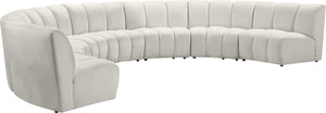 Infinity Cream Velvet 7pc. Modular Sectional